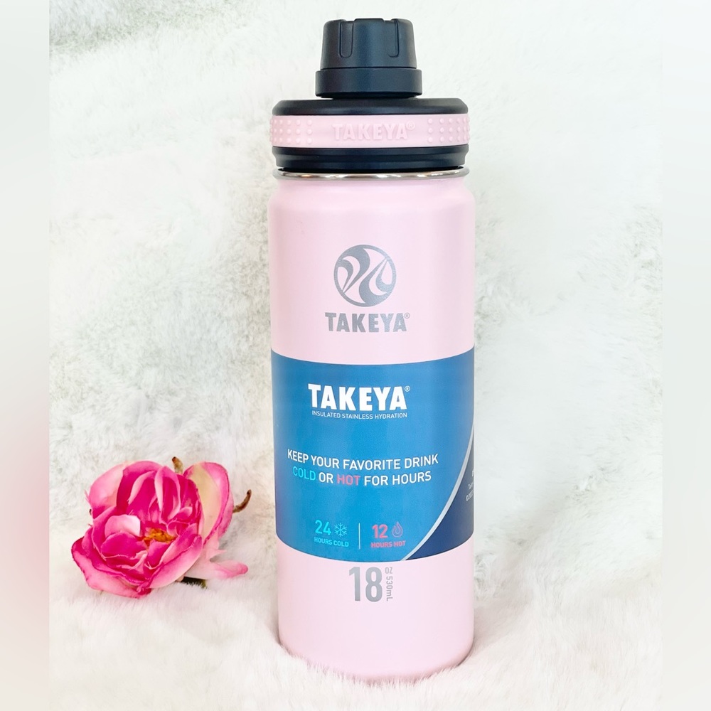 New w/tag TAKEYA STAINLESS STEEL LEAKPROOF MAX FLOW SPOUT INSULATED BEVERAGE CUP